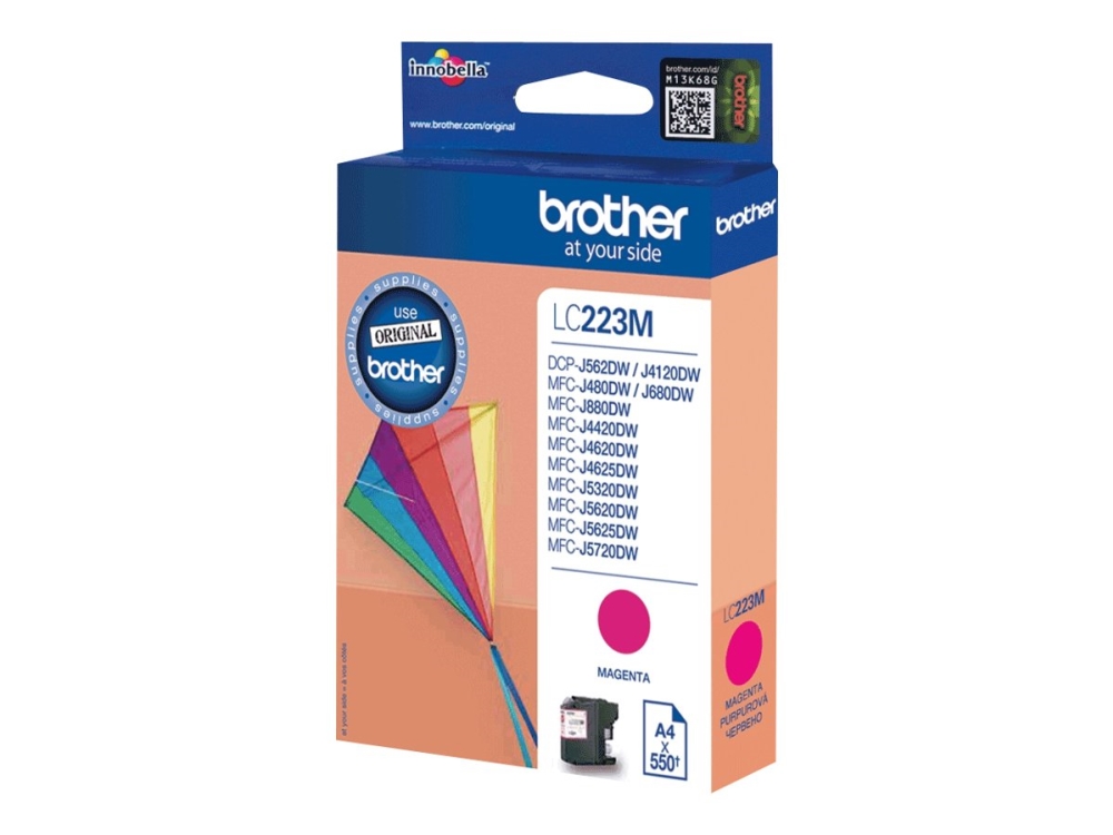 Brother Lc223m - Magenta - Original - Blækpatron - For Brother Dcp-J4120dw, Dcp-J562dw, Mfc-J4420dw, Mfc-J4625dw, Mfc-J5320dw, Mfc-J5625dw