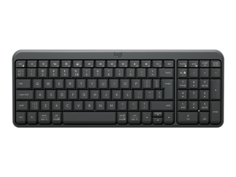 Logitech K250 - Tastatur - Trådløs - Bluetooth Le - Qwerty - Us International - Grafit