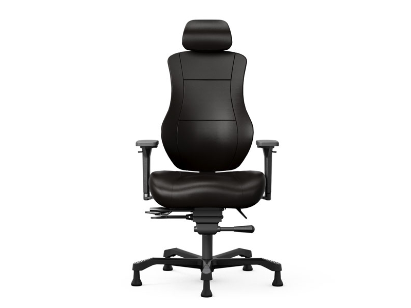 Kontorsstol Coreza 24/7, läder med glidfötter | Möbler - Stolar & Stolmattor - Kontorsstolar | GameStuff