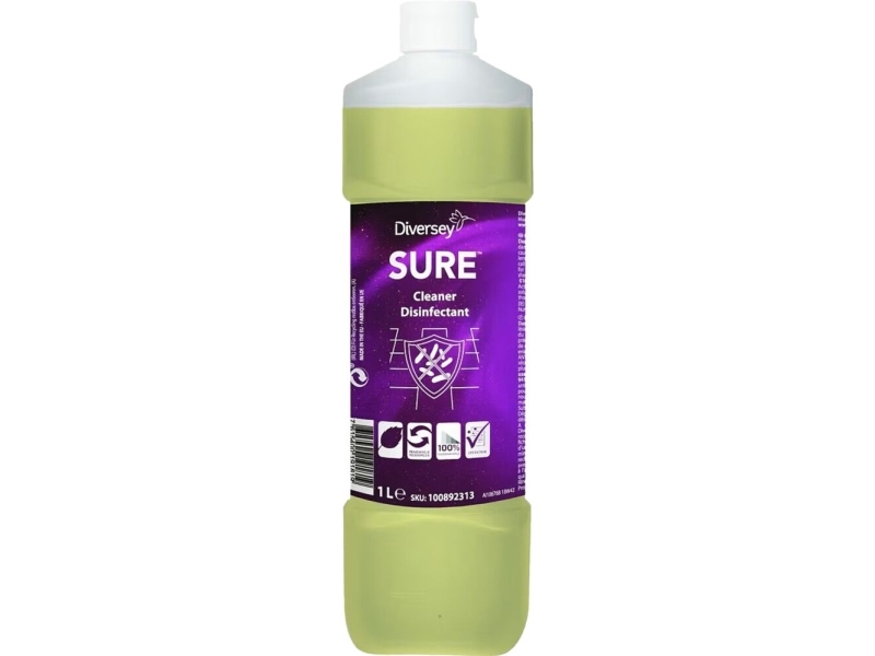 Desinfektions- Og Rengøringsmiddel, Diversey Sure Cleaner Disinfectant - (6 Stk.)