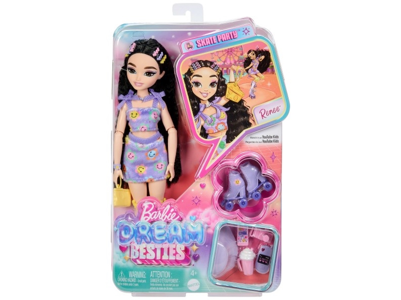Lėlė Mattel Barbie Dream Besties Roller Skate – Renee (JFX99)