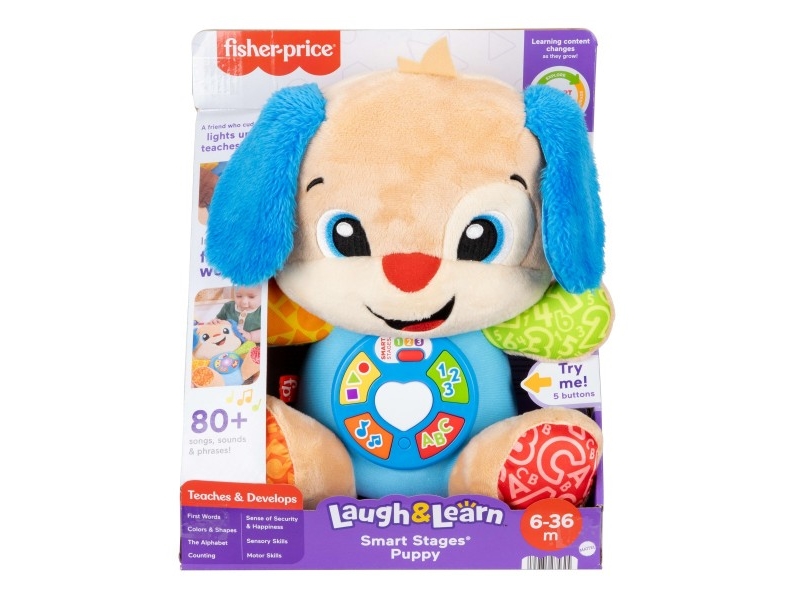 Fisher Price Interaktyvus talismanas šuniukas moksleivis (lenk./angl./cz/sl./hu)