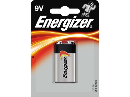Energizer 638401, Rechargeable Battery, Alkaline, 9 V, 625 Mah, Sort, Grå