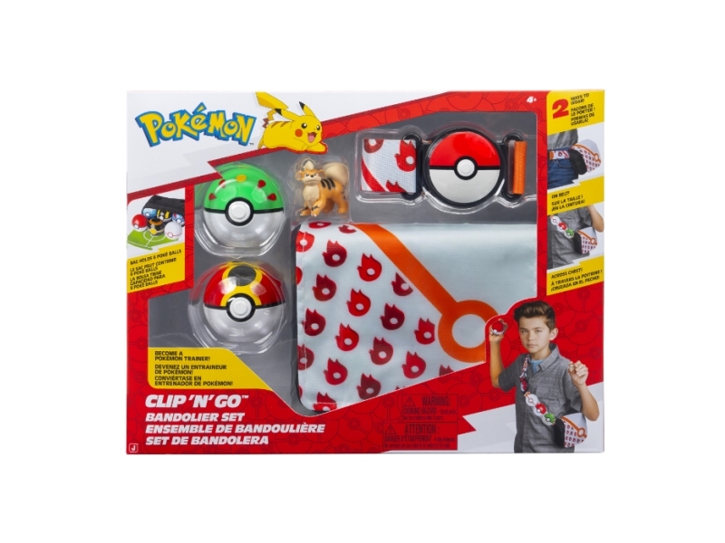 POKEMON CLIP N GO BANDOLIER SET GROWLITHE | Andra leksaksmärken - Pokémon | GameStuff
