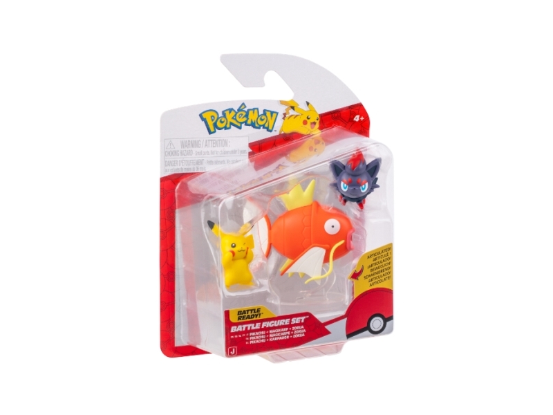 POKEMON BATTLE FIGURE 3 PK PIKACHU/MAGIKARP/ZORUA | Andra leksaksmärken - Pokémon | GameStuff