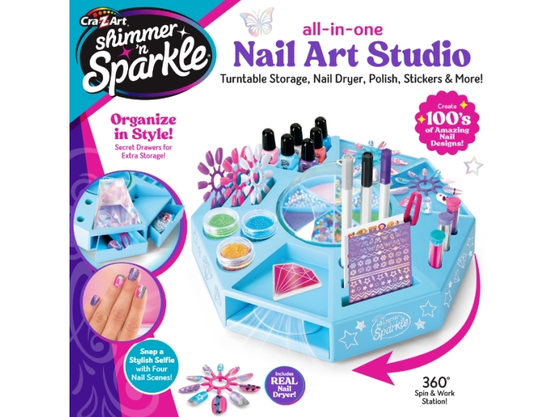 SHIMMER N SPARKLE ALL IN ONE NAIL ART STUDIO | Leksaker - Hot just nu - Idéer till julklappar | GameStuff