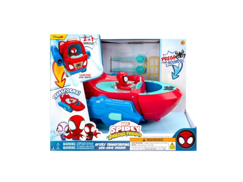 Spidey and His Amazing Friends Spidey Transforming Web-wave Cruiser