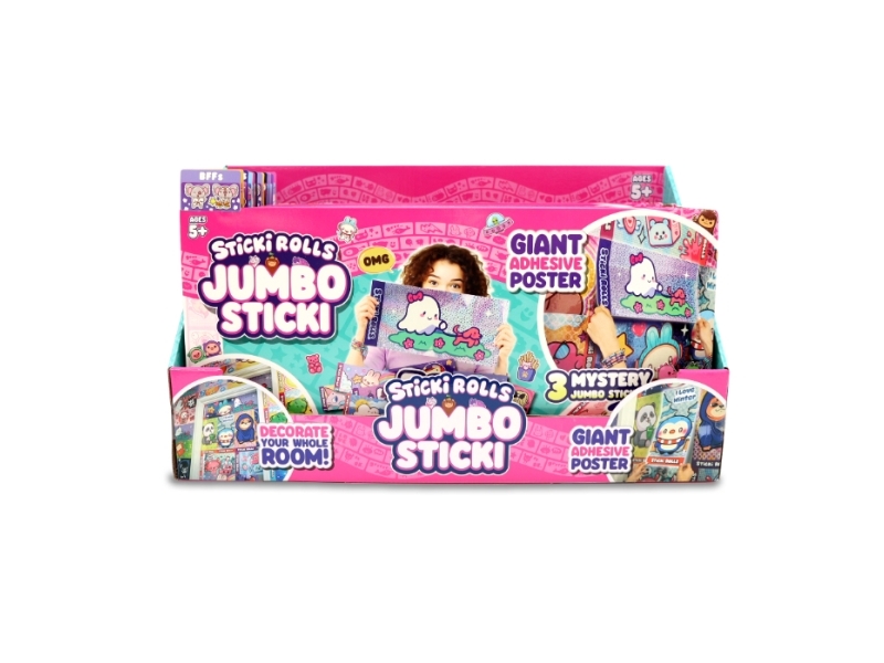 STICKI RULLAT STICKI JUMBO 3KPL ASS CDU