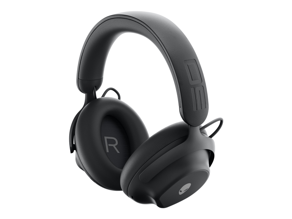 Alienware Pro Wireless Gaming Headset - Headset - fuld størrelse - Bluetooth/2,4 GHz radiofrekvens - trådløs, kablet - aktiv støjfjerning - USB - Dark Side of the Moon