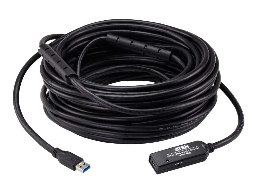Aten Ue332c-At-G, 20 M, Usb A, Usb C, Usb 3.2 Gen 1 (3.1 Gen 1), 5 Gbit/Sek, Sort