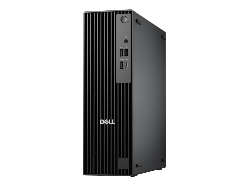 Dell Pro Slim QCS1250 - AI PC - tynd desktop Core Ultra 5 235 / op til 5 GHz - RAM 16 GB - SSD 512 GB - NVMe - Intel Graphics - Gigabit Ethernet - Win 11 Pro - skærm: ingen - sort - BTS - med 1 Year Basic Onsite