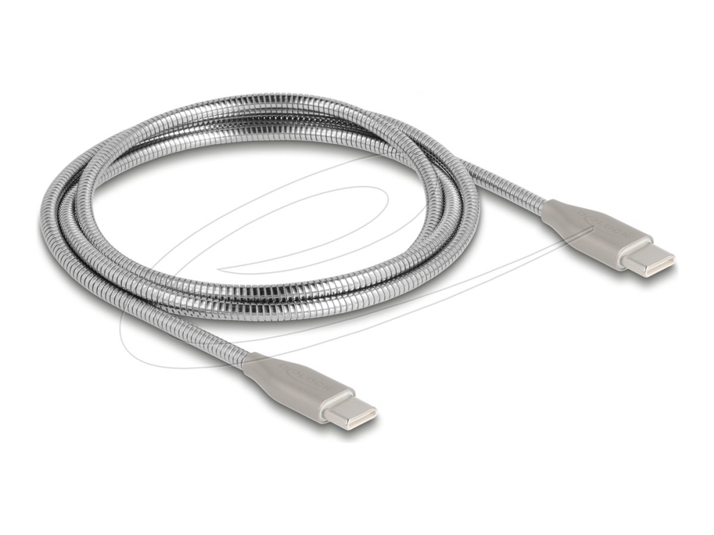 Delock 81259, 1 M, Usb C, Usb C, Usb 2.0, Silber