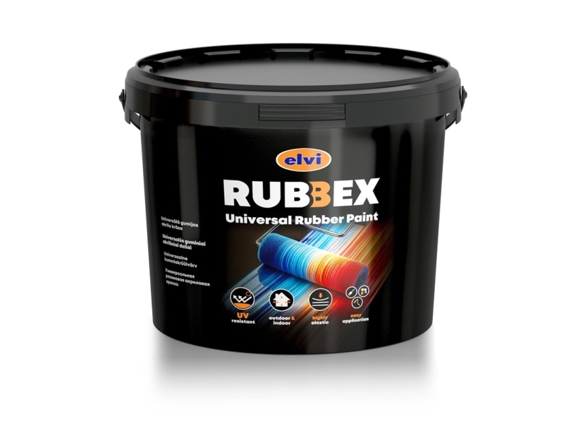 PAINT RUBBEX UNIVERSAL BLACK 3.5KG