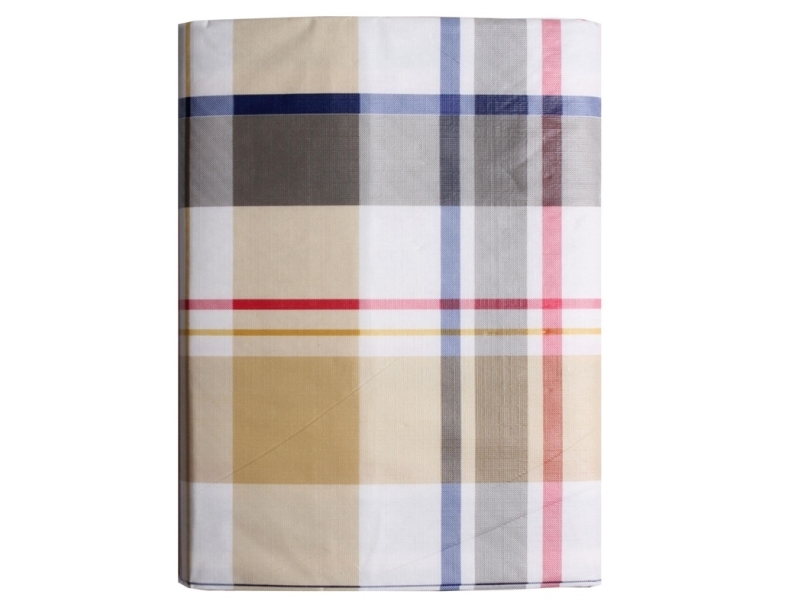 Tablecloth Splendid Krata, Sand, 150 X 180 Cm
