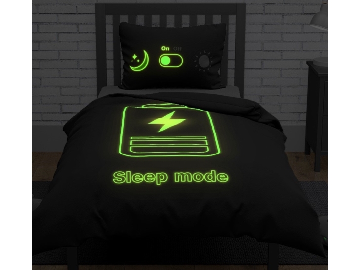 Teenager Sleep Mode Sengetøj 140x200 cm - 100 procent bomuld