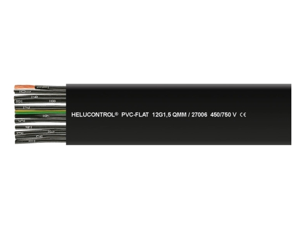 Helukabel 27007-100, 100 M, Sort, Kobber, Pvc, 96 Kg/Km, 205 Kg/Km