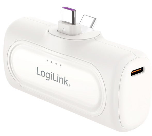 Logilink Pa0349w, 5000 Mah, 20 W, Hvid