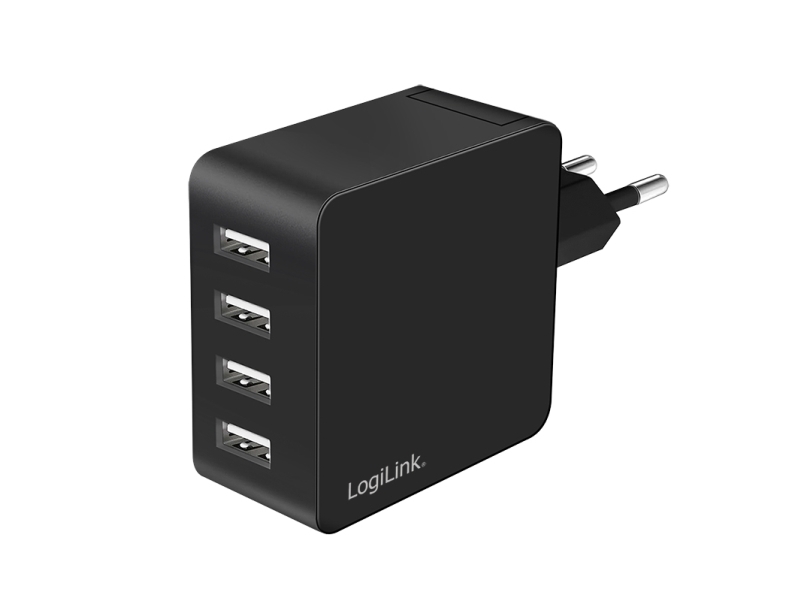 Logilink Pa0336, Indendørs, Vekselstrøm, 5 V, 4,8 A, Sort