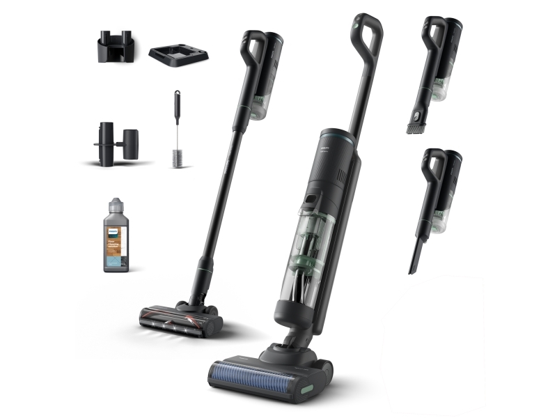 Philips 7000 series Dammsugare och mopp, Skaftdammsugare, 2-i-1, Utan påse, Svart, 0,45 l, Plast, Torr&våt | Vitvaror - Dammsugare - Sladdlösa Dammsugare | GameStuff