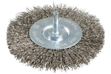 Metabo 630551000, Slibebørste, Metal, Maling, Rustfrit Stål, Rustfrit Stål, Grå, Rund, 6 Mm