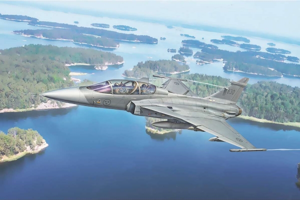1:72 JAS-39D Gripenin kaksipaikkainen lentokonetyyppi