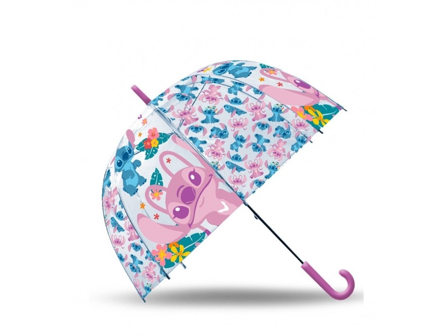 Transparent manuellt paraply 46cm Stitch ST00085 Barn Euroswan | Kläder & Säkerhet - Regnkläder | GameStuff