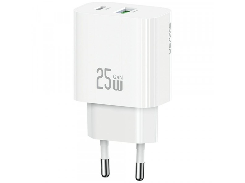 Ładowarka Sieciowa 25W 1Xusb-A 1Xusb-A Fast Charging Biała