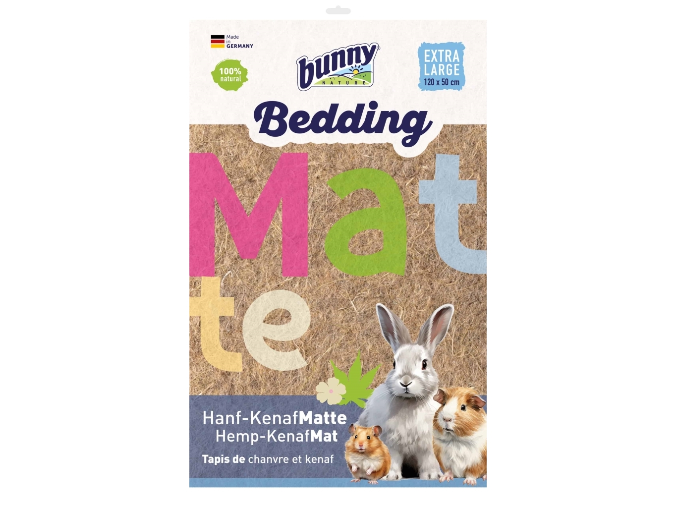 Bunny Nature bedding måtte Extra Large - hamp og kenaf | Sällskapsdjur - Gnagare - Strö och hö för gnagare | GameStuff