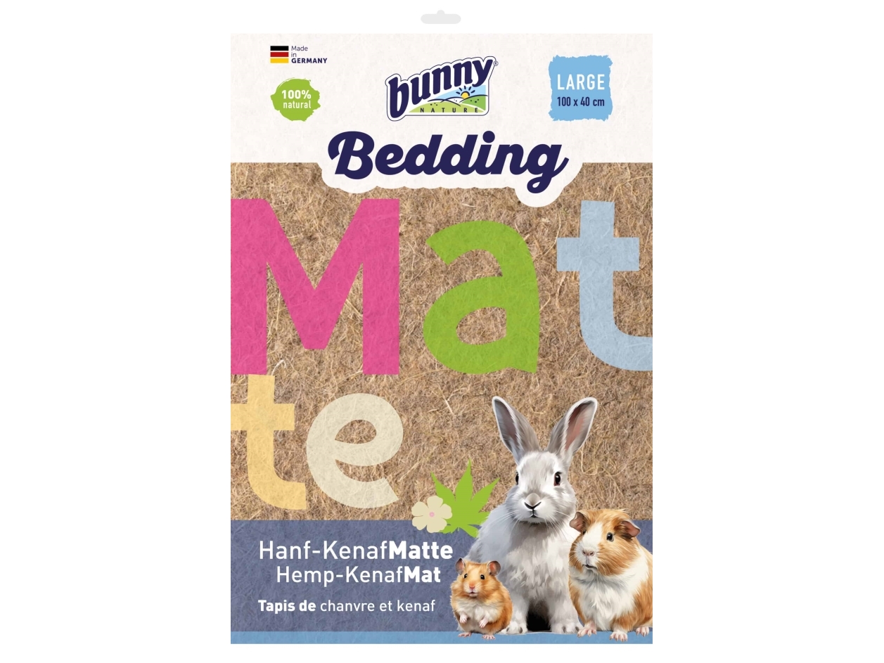 Bunny Nature bedding måtte Large - hamp og kenaf | Sällskapsdjur - Gnagare - Strö och hö för gnagare | GameStuff
