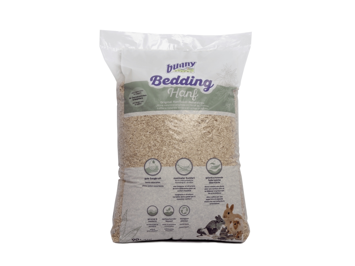 Bunny Nature Bedding Hemp 90L | Sällskapsdjur - Gnagare - Strö och hö för gnagare | GameStuff