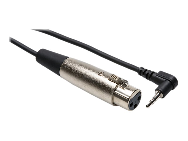 Hosa Xvm-101F - Mikrofonkabel - Xlr3 Hun Lige Til Mini-Phone Stereo 3.5 Mm Han Højrevinklet - 30.5 Cm - Afskærmet