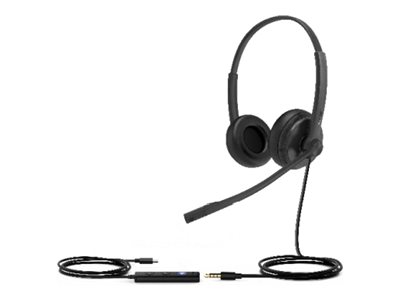 Yealink Uh34 Se Dual - Headset - På Øret - Kablet - Usb - Sort - Certified For Microsoft Teams