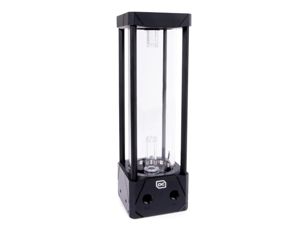 Alphacool Eisbecher Aurora D5 - Flydende Kølesystem Kompressionsarmatur - Acetal, Glas, 250 Mm