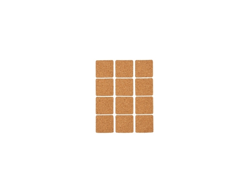 Baks korkmøbelunderlag 12. 28x28 mm HAUSHALT