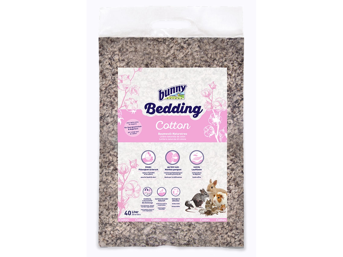 Bunny Nature 16000, 40 l, Fiber, Bomull, Ökenråtta, Hamster, Mus, Kanin, Råtta | Sällskapsdjur - Gnagare - Strö och hö för gnagare | GameStuff