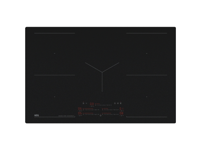 AEG TK85IM0BSZ, Svart, Inbyggnad, 81 cm, Zon induktionshäll, Keramik, 5 zon(er) | Vitvaror - Spishäll - Induktionshäll | GameStuff