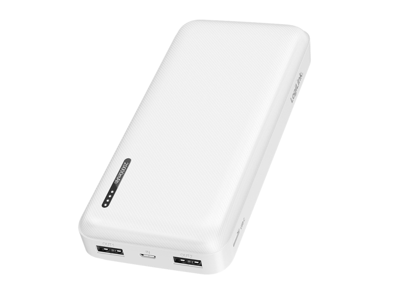 LogiLink PA0323W, 20000 mAh, 12 W, valkoinen