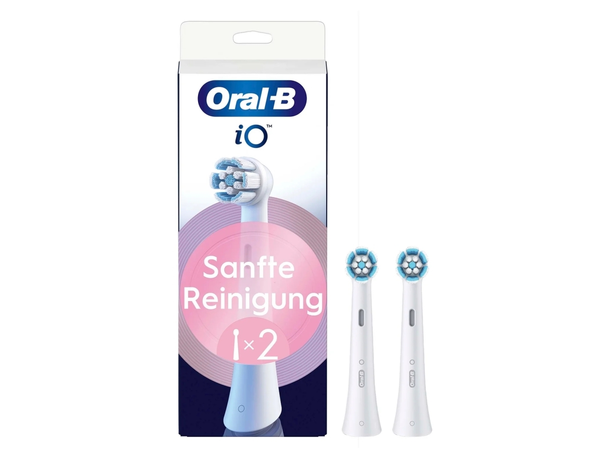Oral-B iO Gentle Care 8700216373609, 2 stk, Hvid, 3 måned(er), Blød, Oral-B, Hængende boks