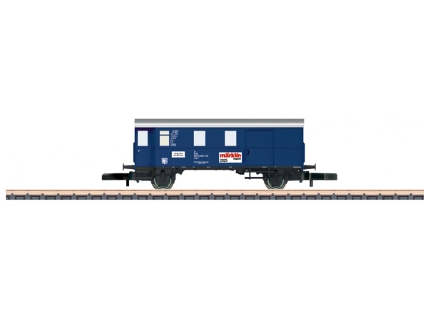 Märklin Magazin Z Gauge Annual Car For 2025, Togmodel, Monteringssæt, Privately Owned Pwgs 041 Freight Train Baggage Car For The Märklin Magazin, Use