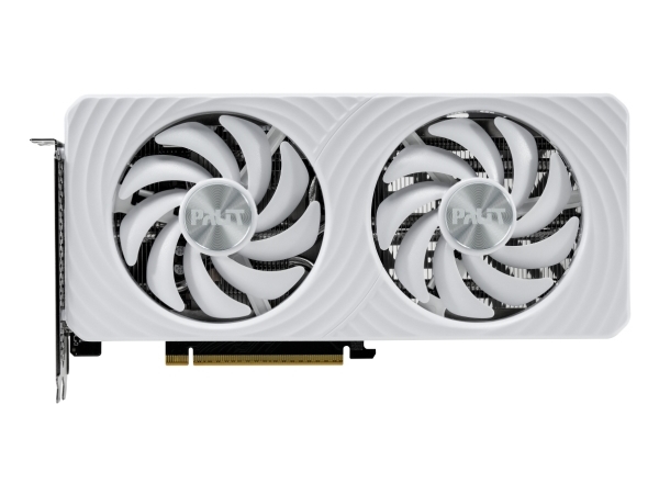 Palit GeForce RTX 5060 Ti White OC, GeForce RTX 5060 Ti, 8 GB, GDDR7, 128 bit, 7680 x 4320 pixlar, PCI Express 5.0 | Datorkomponenter - Grafikkort & Tilbehör - NVIDIA | GameStuff
