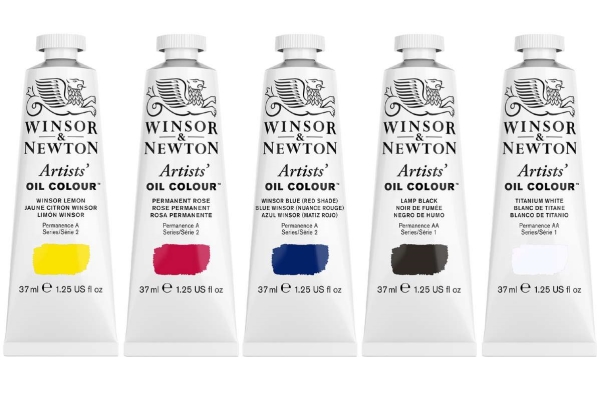 Konstnärsoljfärg 5x37 ml, primärset