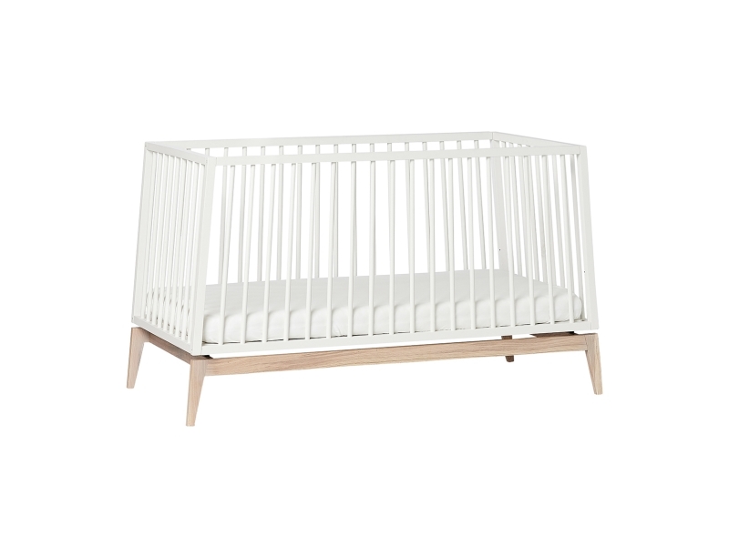 Leander Luna Babyseng - 140x70 - Hvid/Eg