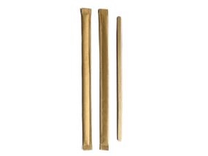 Rørepind Enkeltpakket H190mm Træ Brun,500 Stk/Ps - (500 Stk.)