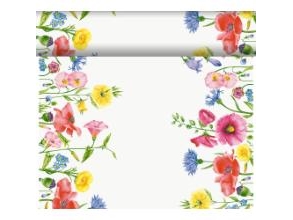 Tischläufer Bio Dunicel Tête-À-Tête Flowy Meadow B0,4Xl24m Floret, 4Er Pack X 1 Stk/Krt