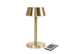 Lampe Led Nour Midi Ø10xh20cm Med Fjernbetjening Guld,Stk