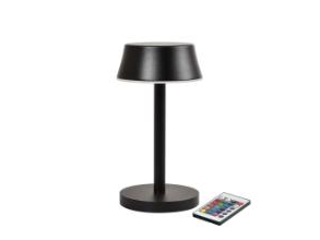 Lampe Led Nour Midi Ø10xh20cm Med Fjernbetjening Sort,6 Stk/Krt