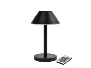 Lampe Led Zelda Midi Ø12xh21.5Cm Med Fjernbetjening Sort,6 Stk/Krt