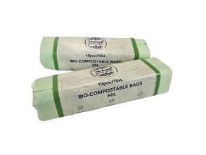 Beutel 60 Liter B600xl800 Mm 20My Standard Grün Pla, 24 Rl X 10 Stück/Crt