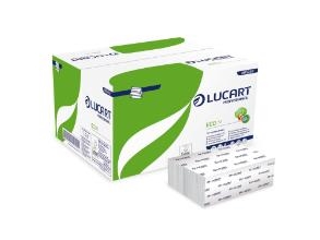 Handtuchpapier Lucart Eco M-Fold 2-Lagig L22,5Xb32xt8 Cm Mix Weiß, 15 Pk X 125 Stk/Krt