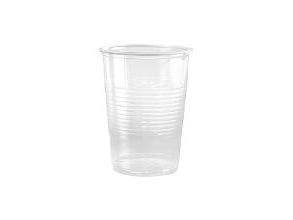 Plastglas 40 Cl Ø95 X122 Mm Med Riller Pp Klar,32 Pk X 50 Stk/Krt